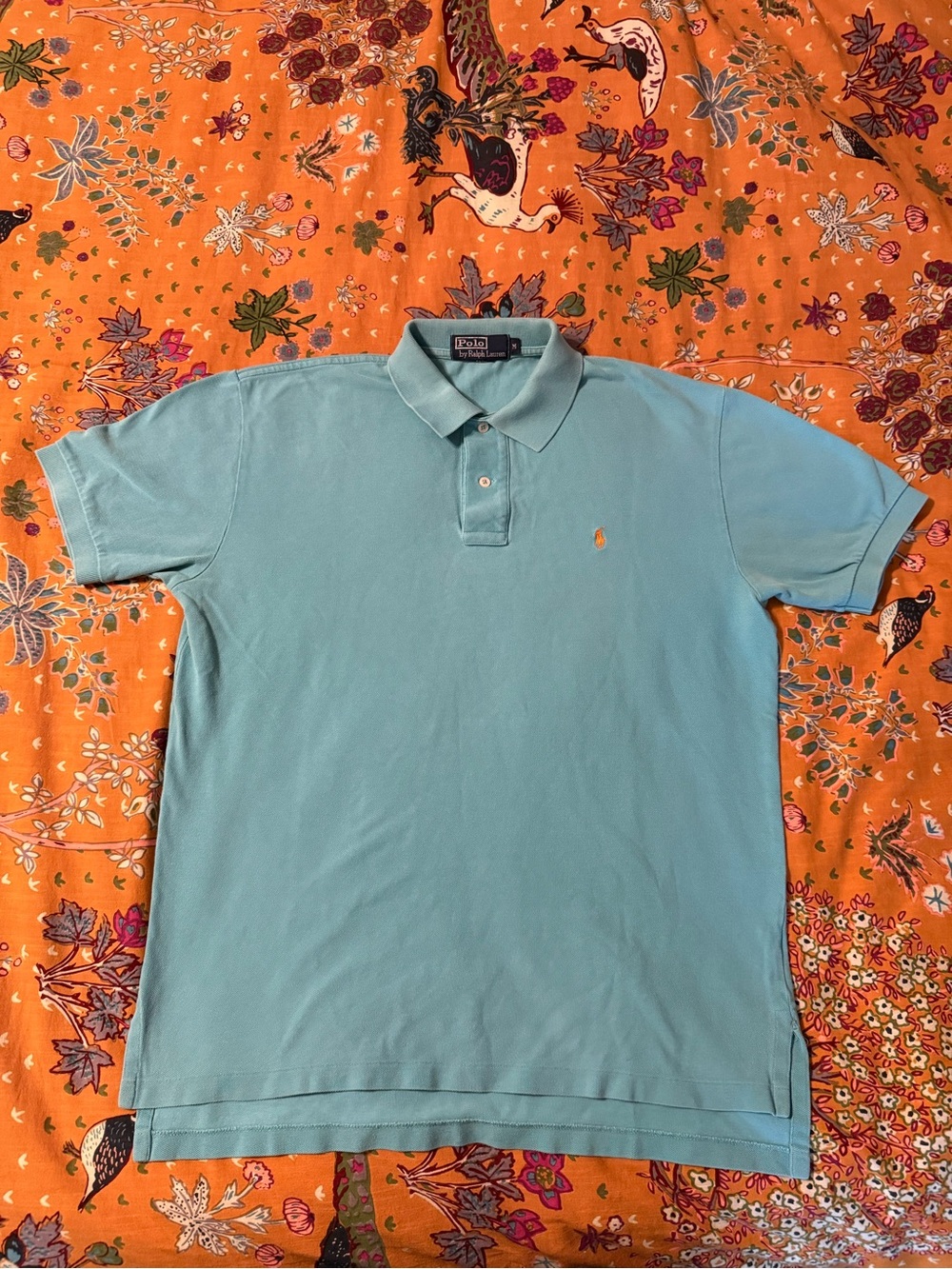 Ralph Lauren Polo Men's Classic Light Blue Pique Polo Shirt
